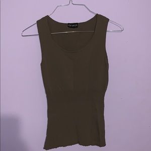 Brown tank top
